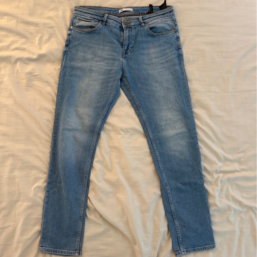Zara Light Blue Skinny Jeans
